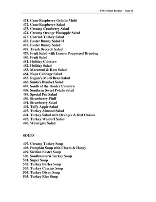 640 Holiday Recipes Volume One