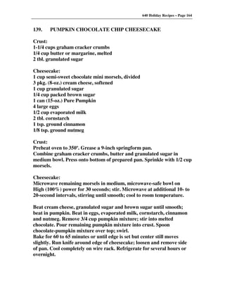 640 Holiday Recipes Volume One