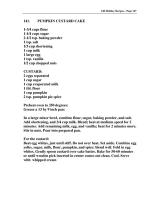 640 Holiday Recipes Volume One