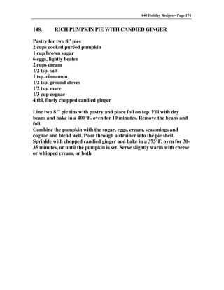 640 Holiday Recipes Volume One