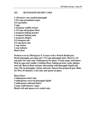 640 Holiday Recipes Volume One