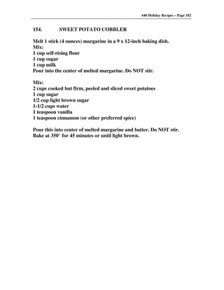 640 Holiday Recipes Volume One