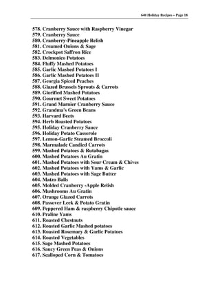 640 Holiday Recipes Volume One