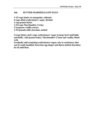 640 Holiday Recipes Volume One