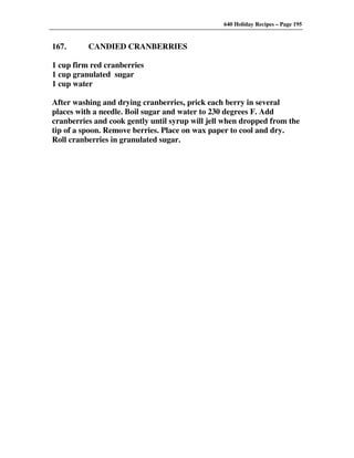 640 Holiday Recipes Volume One