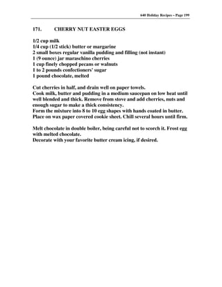 640 Holiday Recipes Volume One