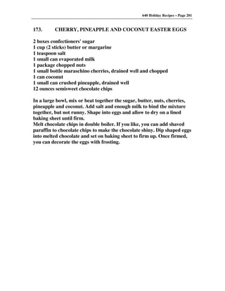 640 Holiday Recipes Volume One