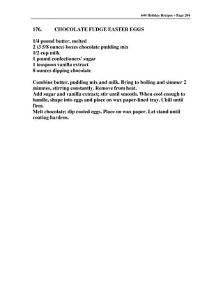 640 Holiday Recipes Volume One