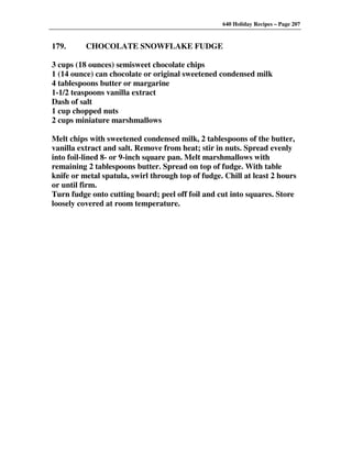 640 Holiday Recipes Volume One