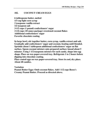 640 Holiday Recipes Volume One