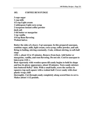 640 Holiday Recipes Volume One