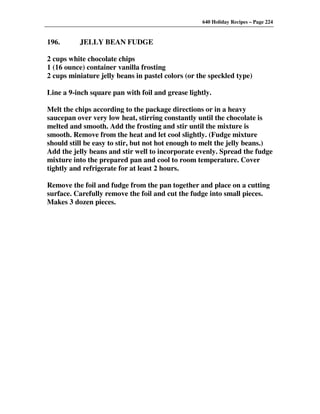 640 Holiday Recipes Volume One