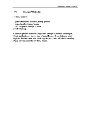 640 Holiday Recipes Volume One