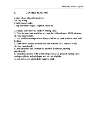 640 Holiday Recipes Volume One