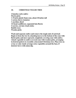 640 Holiday Recipes Volume One