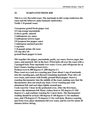 640 Holiday Recipes Volume One