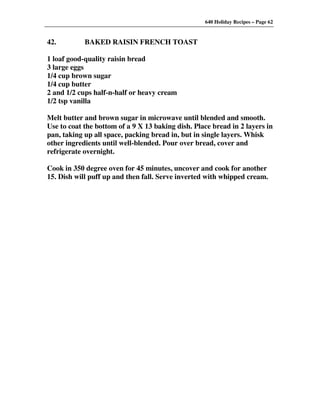 640 Holiday Recipes Volume One