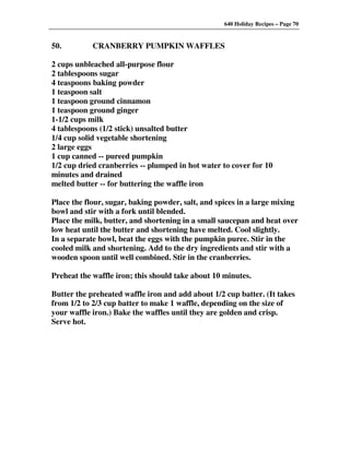 640 Holiday Recipes Volume One