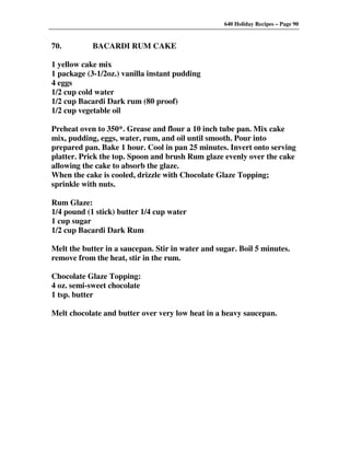 640 Holiday Recipes Volume One