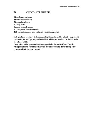 640 Holiday Recipes Volume One