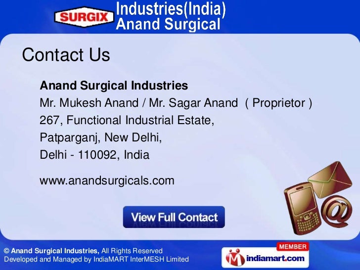 Anand Surgical Industries, Delhi, India