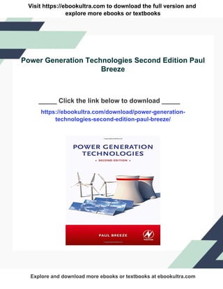 Power Generation Technologies Second Edition Paul Breeze | PDF
