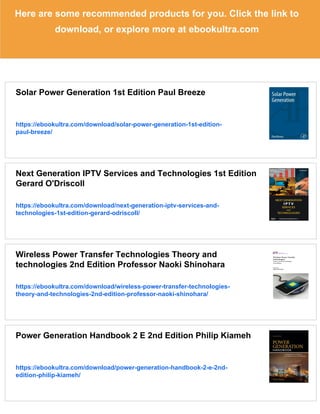 Power Generation Technologies Second Edition Paul Breeze | PDF