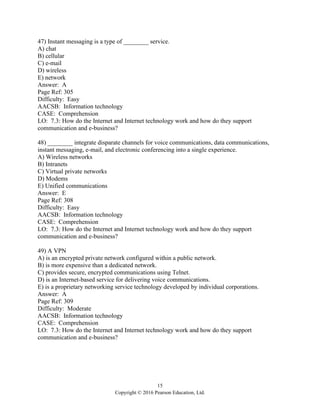 Management Information Systems Global 14th Edition Laudon Test Bank | PDF