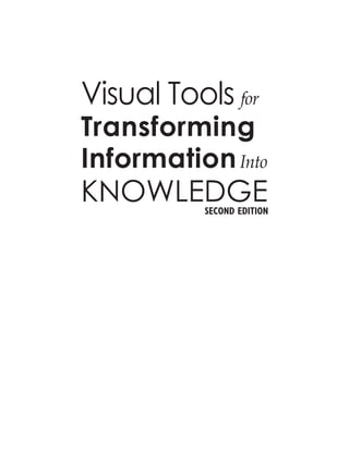 Visual Tools For
Transforming
InformationInto
KNOWLEDGE
SECOND EDITION
 