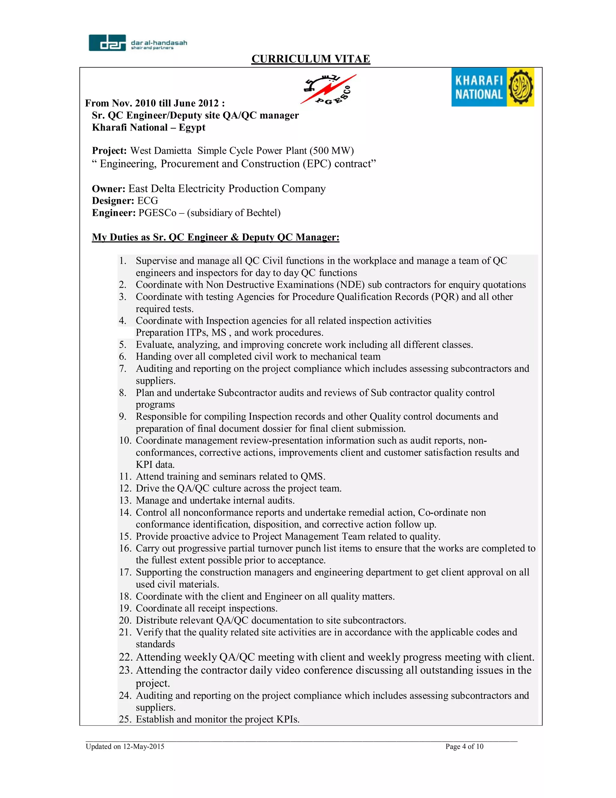 updated CV Abdel Naser | PDF