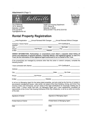 RPR Ordinance - Belleville, IL