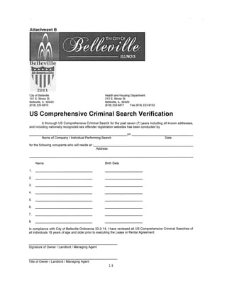 RPR Ordinance - Belleville, IL