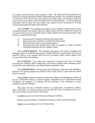 RPR Ordinance - Belleville, IL