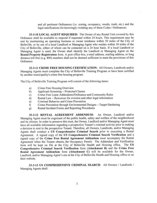 RPR Ordinance - Belleville, IL