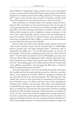 Sex And The Founding Fathers The American Quest For A Relatable Past