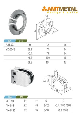 AMT SS Railing Catalog