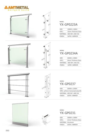 AMT SS Railing Catalog