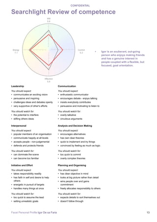 Facet Personal Profile Igor Faria