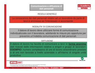 Privacy e Rapporto di Lavoro