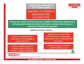 Privacy e Rapporto di Lavoro