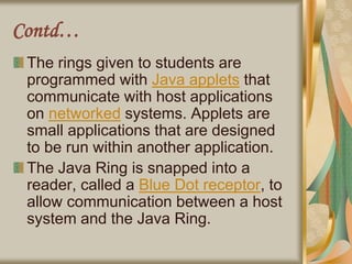 Presentation of java ring for seminar.ppt