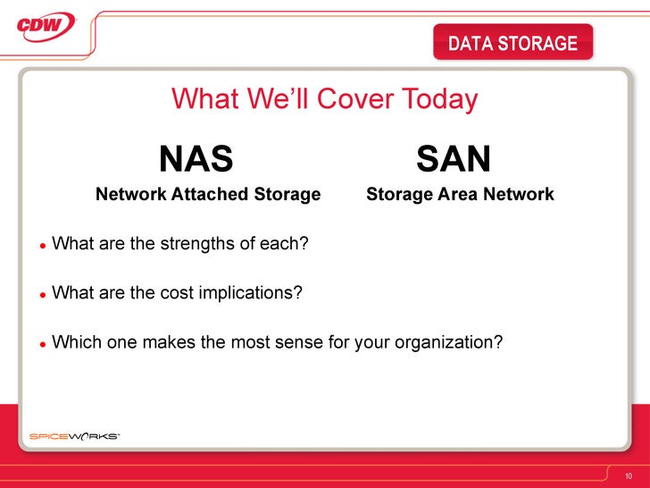 nas san cdw san vs nas nas san cdw san vs nas
