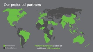 Preferred Partners
Dimension Data Preferred partners across an
additional 114 countries
Our preferred partners
 