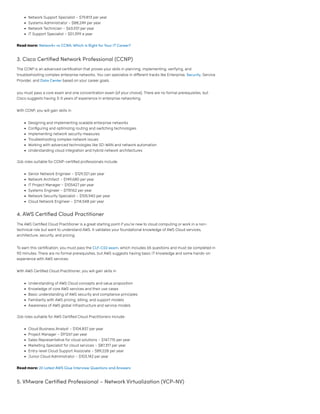 15 Best Networking Certifications for Your IT Career in 2025 | PDF