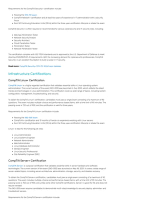 CompTIA Certification Path: A Complete IT Roadmap – My 591Lab | PDF