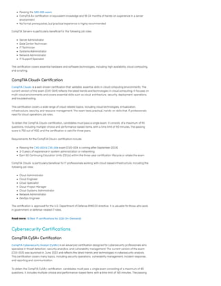 CompTIA Certification Path: A Complete IT Roadmap – My 591Lab | PDF