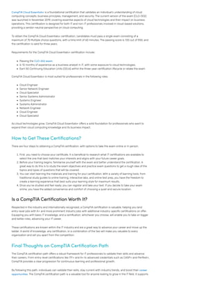 CompTIA Certification Path: A Complete IT Roadmap – My 591Lab | PDF