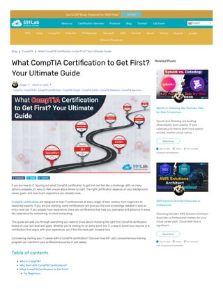 What CompTIA Certification to Get First? Your Ultimate Guide | PDF