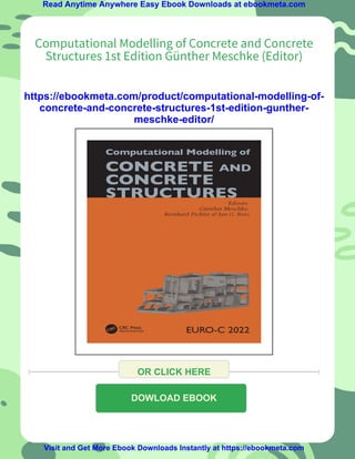 Computational Modelling of Concrete and Concrete Structures 1st Edition ...