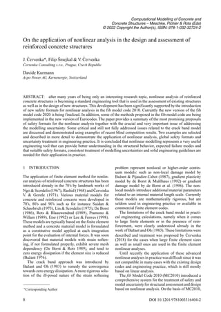 Computational Modelling of Concrete and Concrete Structures 1st Edition ...